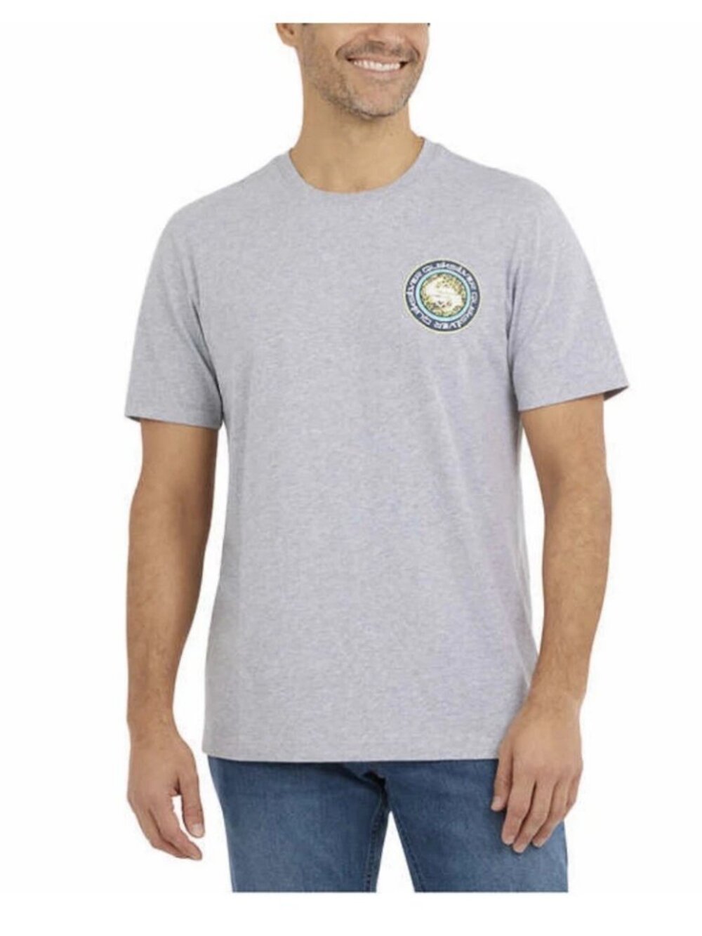 Quiksilver Men's Classic Grey Graphic Print T-Shirt Size XL New with Tags